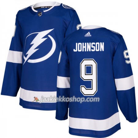 Miehille NHL Tampa Bay Lightning Pelipaita Tyler Johnson 9 Adidas 2017-2018 Sininen Authentic